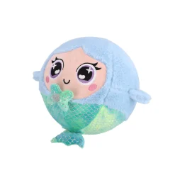 Speelballen></noscript>Pluchiez bal bouncing konijn/zeemeermin/ unicorn 23 cm 3 assorti