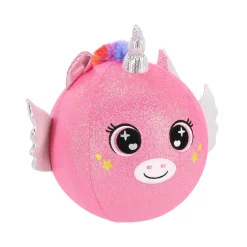 Speelballen></noscript>Pluchiez bal bouncing konijn/zeemeermin/ unicorn 23 cm 3 assorti