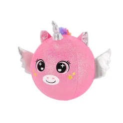 Speelballen></noscript>Pluchiez bal bouncing konijn/zeemeermin/ unicorn 23 cm 3 assorti