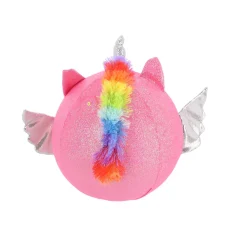 Speelballen></noscript>Pluchiez bal bouncing konijn/zeemeermin/ unicorn 23 cm 3 assorti