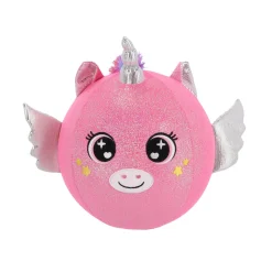 Speelballen></noscript>Pluchiez bal bouncing konijn/zeemeermin/ unicorn 23 cm 3 assorti