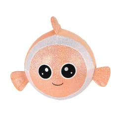 Speelballen></noscript>Pluchiez bal bouncing sparkle sea animal 23cm  4 assorti