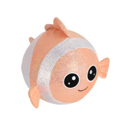 Speelballen></noscript>Pluchiez bal bouncing sparkle sea animal 23cm  4 assorti