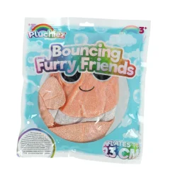 Speelballen></noscript>Pluchiez bal bouncing sparkle sea animal 23cm  4 assorti