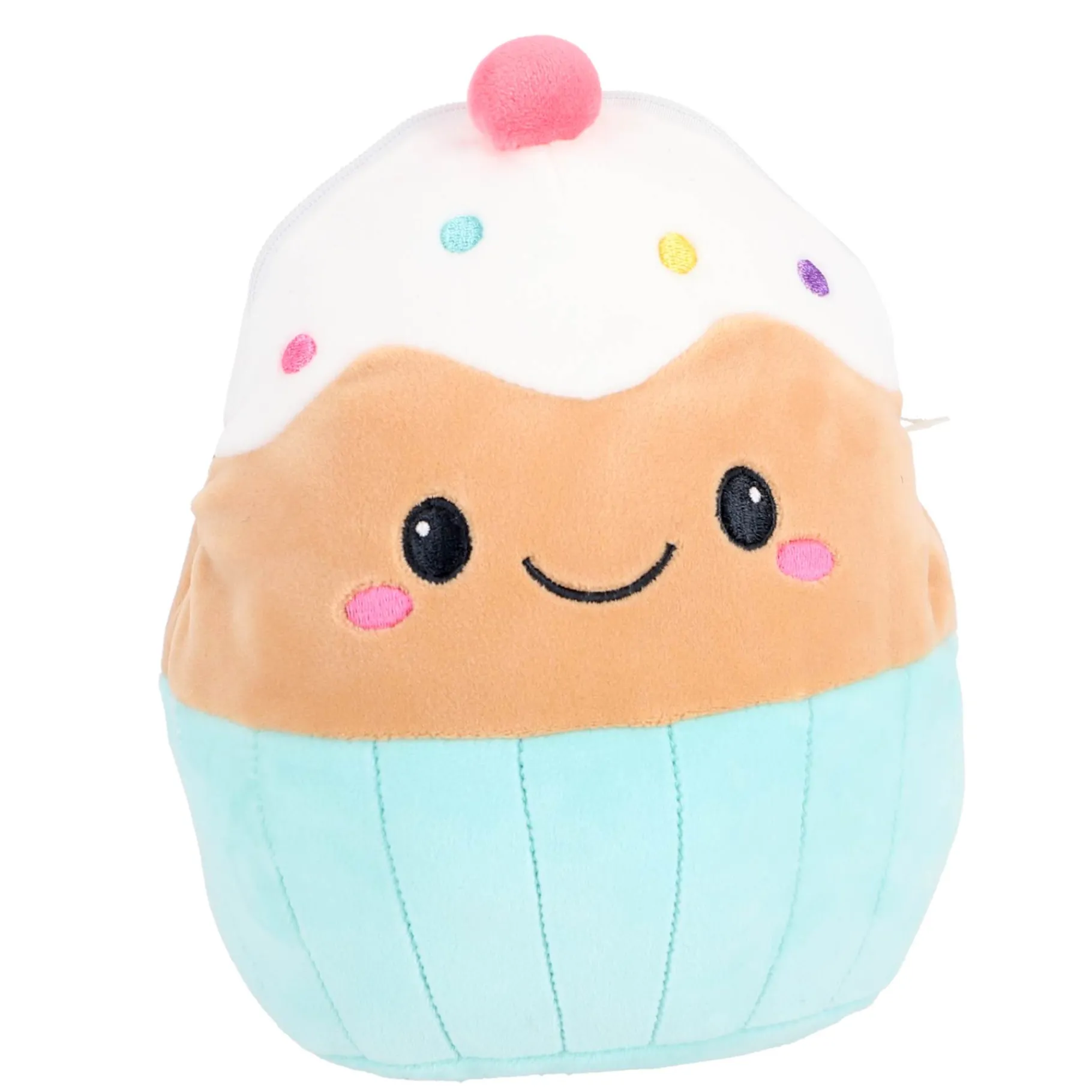 Plucheknuffels>Pluchiez pluche handtasje assorti regenboog / cupcake