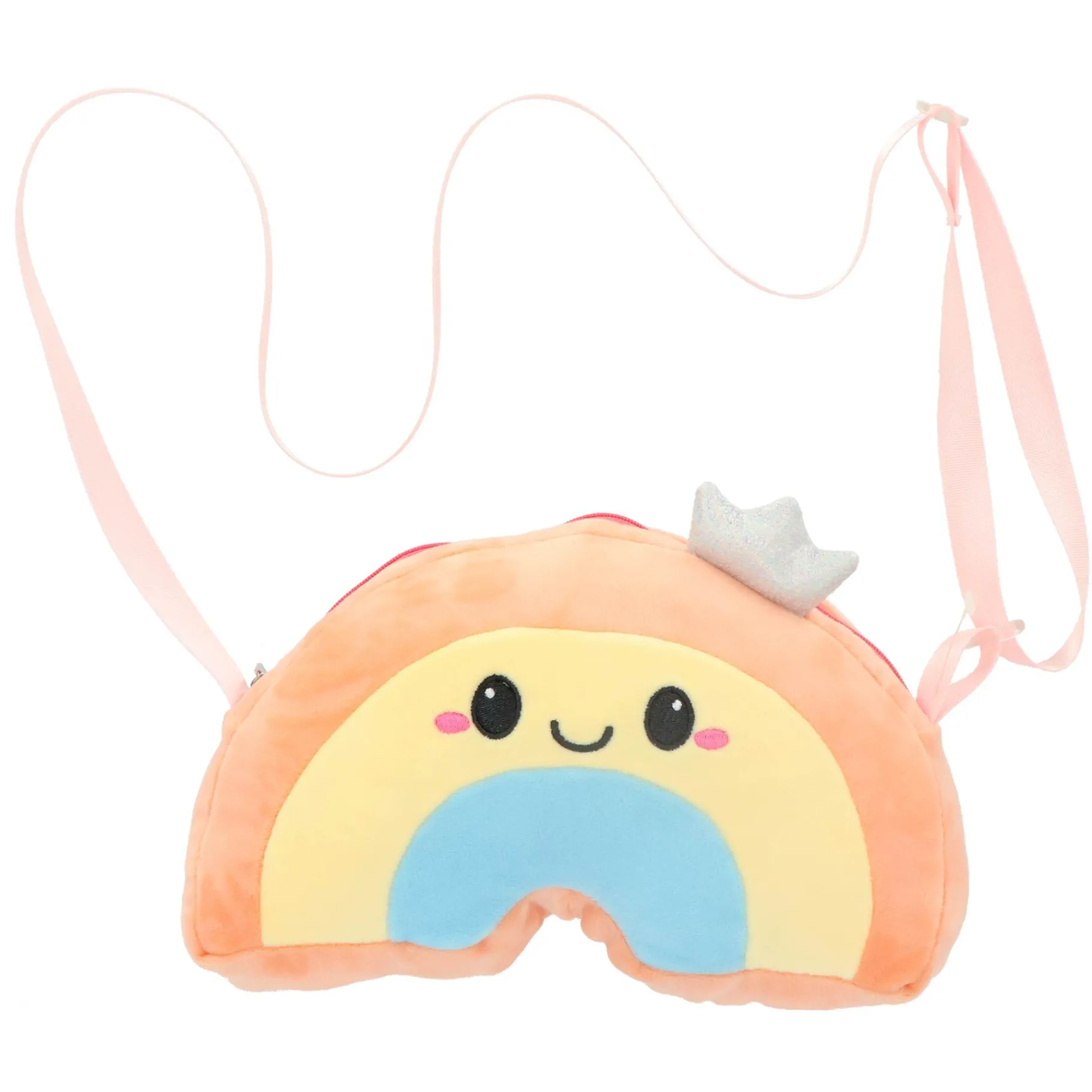 Plucheknuffels>Pluchiez pluche handtasje assorti regenboog / cupcake