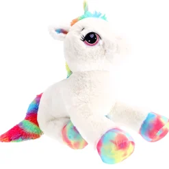 Dieren Knuffels En Pluche></noscript>Pluchiez pluche Unicorn wit liggend 80 cm