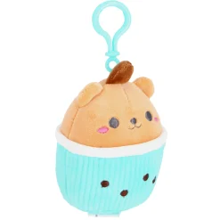 Plucheknuffels>Pluchiez sleutelhanger pluche cupcake 10 cm 3 assorti
