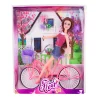 Tienerpoppen|Meisjes>Fleur Pop Fiets Set
