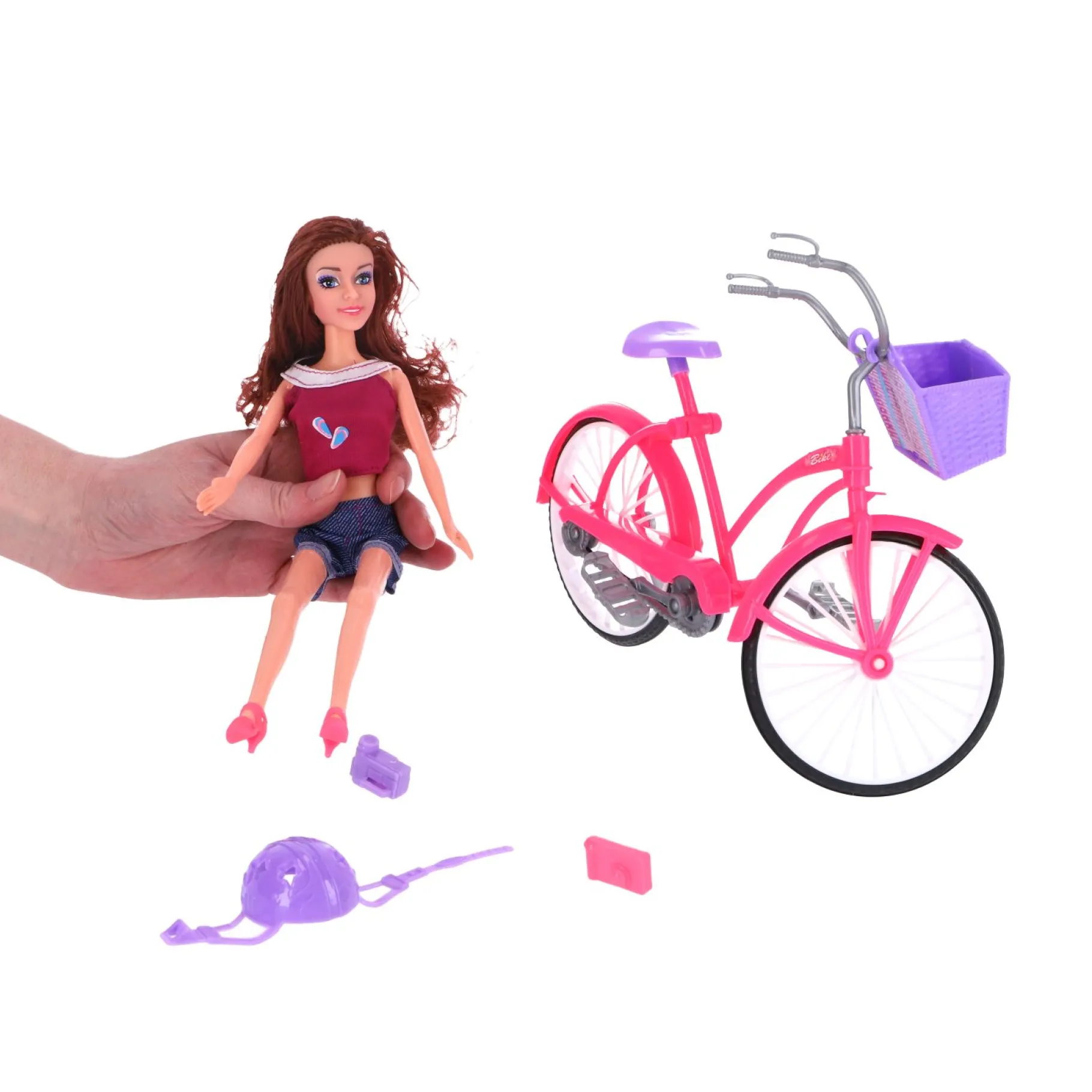 Tienerpoppen|Meisjes>Fleur Pop Fiets Set