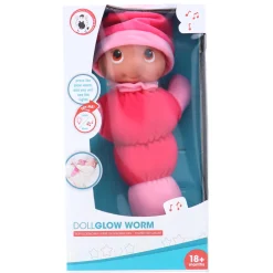 Poppen Zonder Functies>My Beautiful Dolls Room Pop Gloeiworm 28 Cm Met Licht En Geluid 2 Assorti