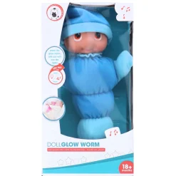 Poppen Zonder Functies>My Beautiful Dolls Room Pop Gloeiworm 28 Cm Met Licht En Geluid 2 Assorti