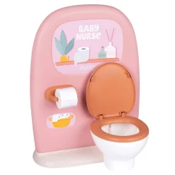 Poppen Accessoires> Poppen toilet baby nurse roze