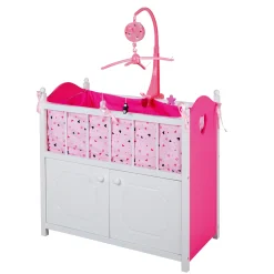 Poppenmeubels>My Beautiful Dolls Room Poppenbed Ledikant Met Muziek