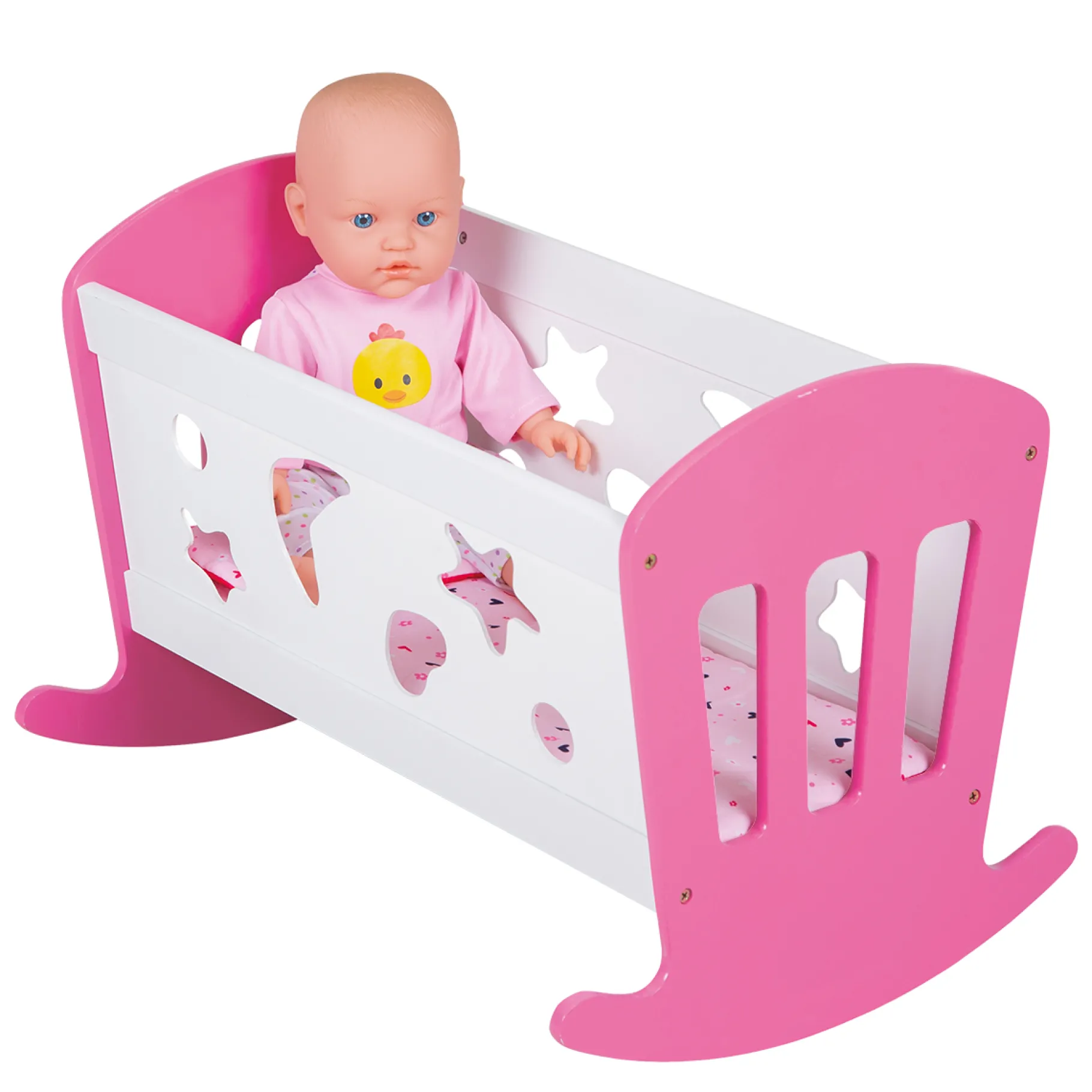 Poppenmeubels>My Beautiful Dolls Room Poppenbed Schommelbed 49 X 37 X 35 Cm