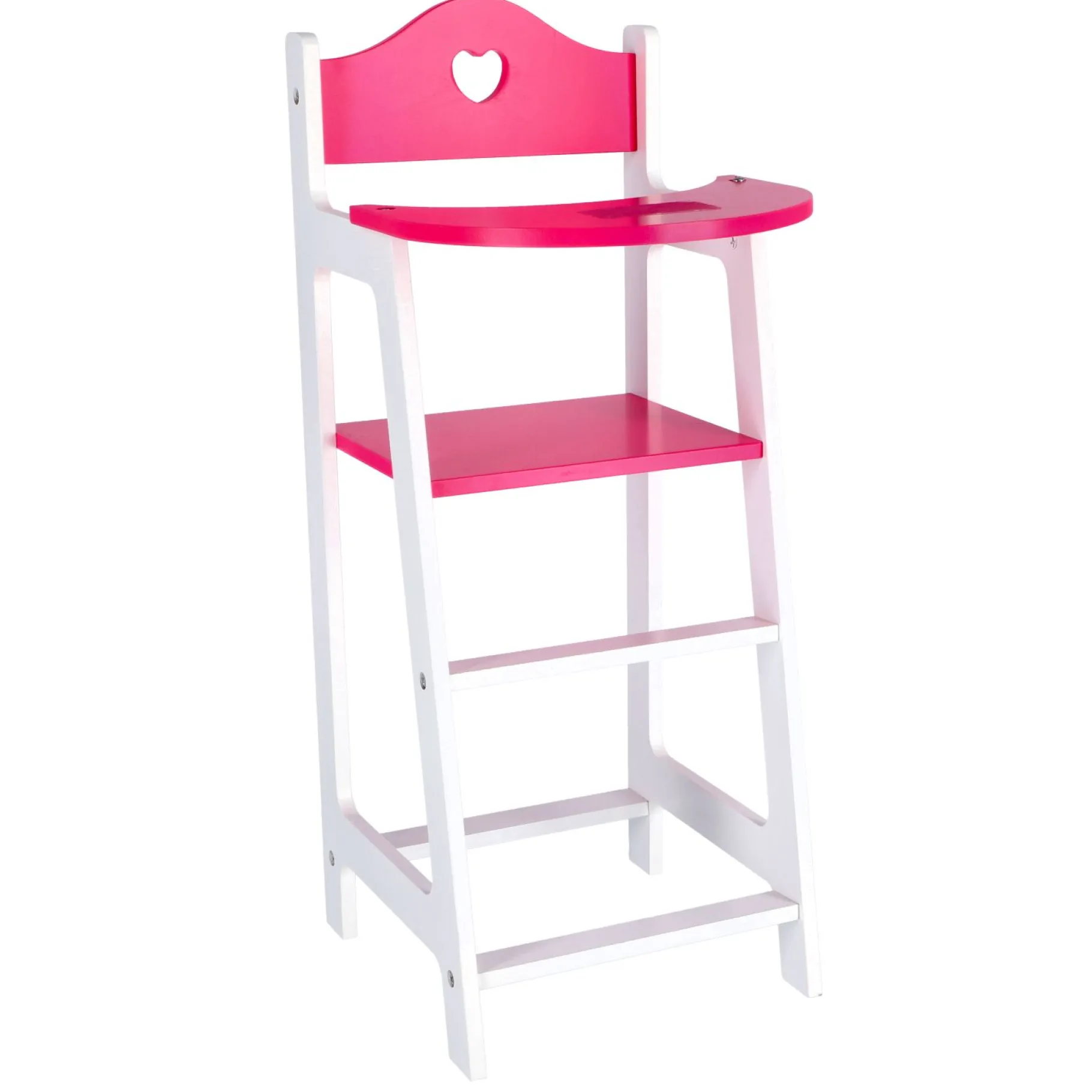 Poppenmeubels>My Beautiful Dolls Room Poppenmeubel Poppenstoel Wit 22 X 27 X 53 Cm