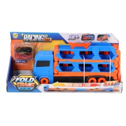 Jongens|Auto's> Pop-up auto transporter met 2 metal auto's