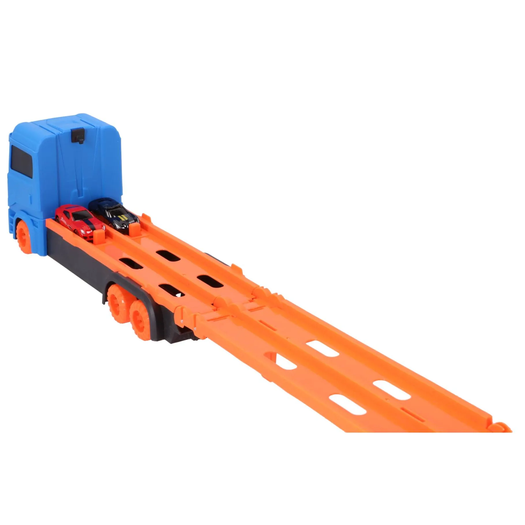 Jongens|Auto's> Pop-up auto transporter met 2 metal auto's