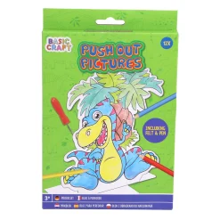 Knutselsets> Prikblok met prikpen en 12 sjablonen assorti