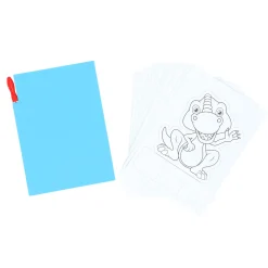 Knutselsets> Prikblok met prikpen en 12 sjablonen assorti