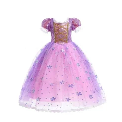 Verkleden|Jongens> Prinsessenjurk paars 122-128