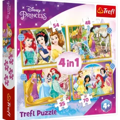 Legpuzzels>Trefl Puzzel Disney Princess 4 in 1