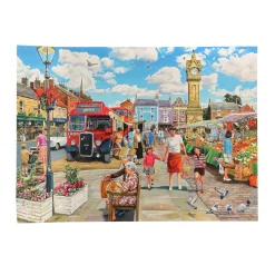 Legpuzzels> Puzzel  Gibsons 1000 Stuk Clocktower Market