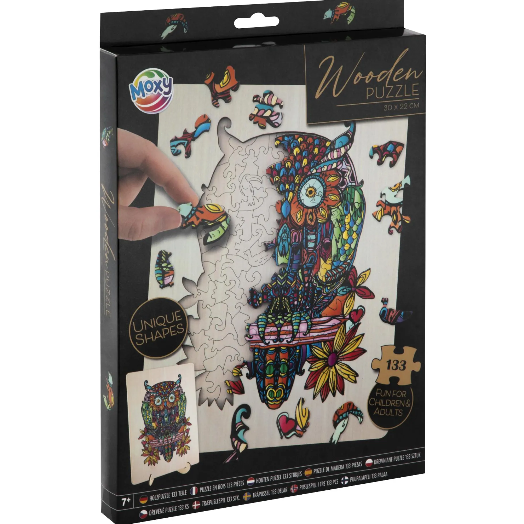 Legpuzzels> Puzzel hout figuur uil 133 stukjes