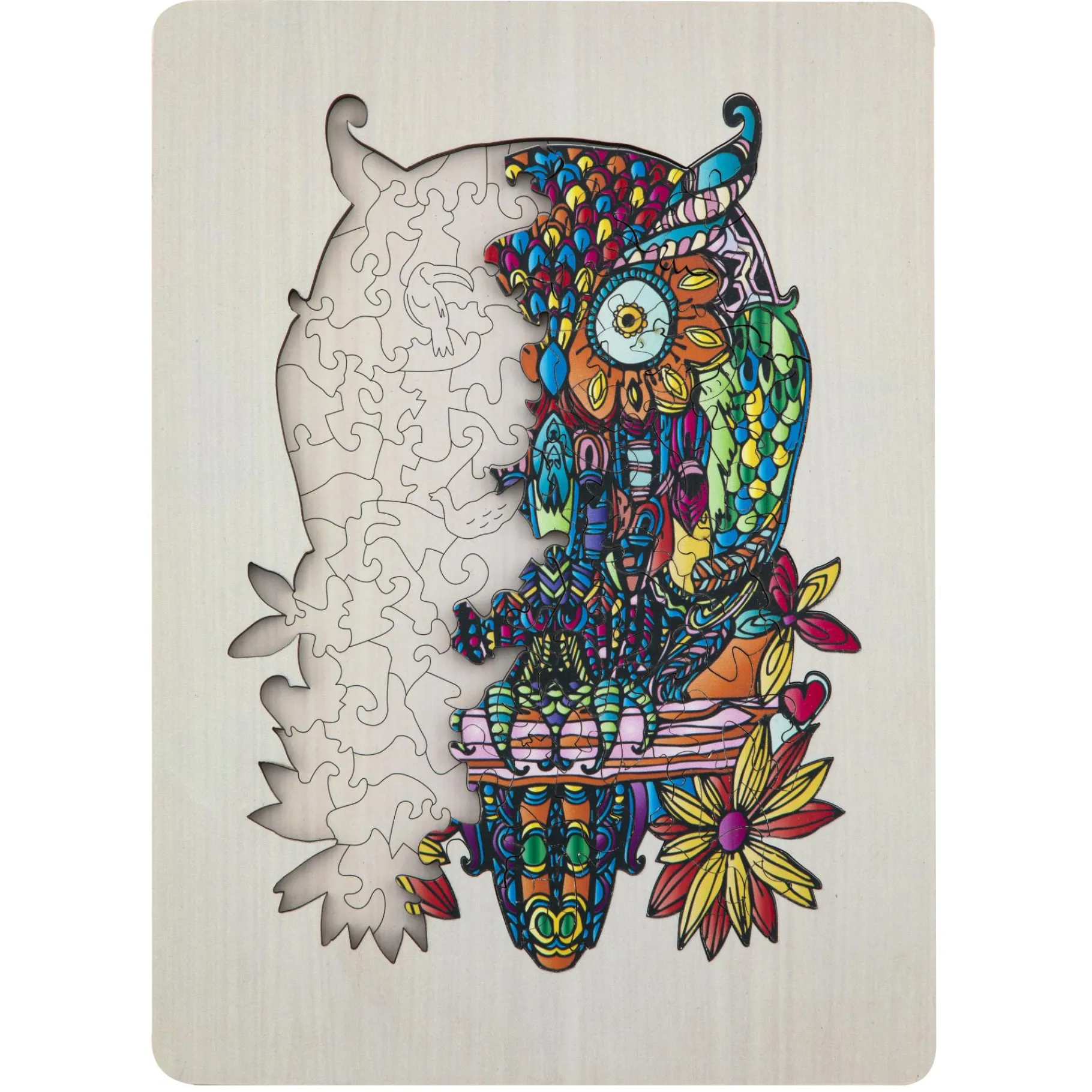 Legpuzzels> Puzzel hout figuur uil 133 stukjes