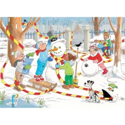 Legpuzzels>Jumbo Puzzel Jan Van Haasteren Junior De Sneeuwpop 150 Stukjes