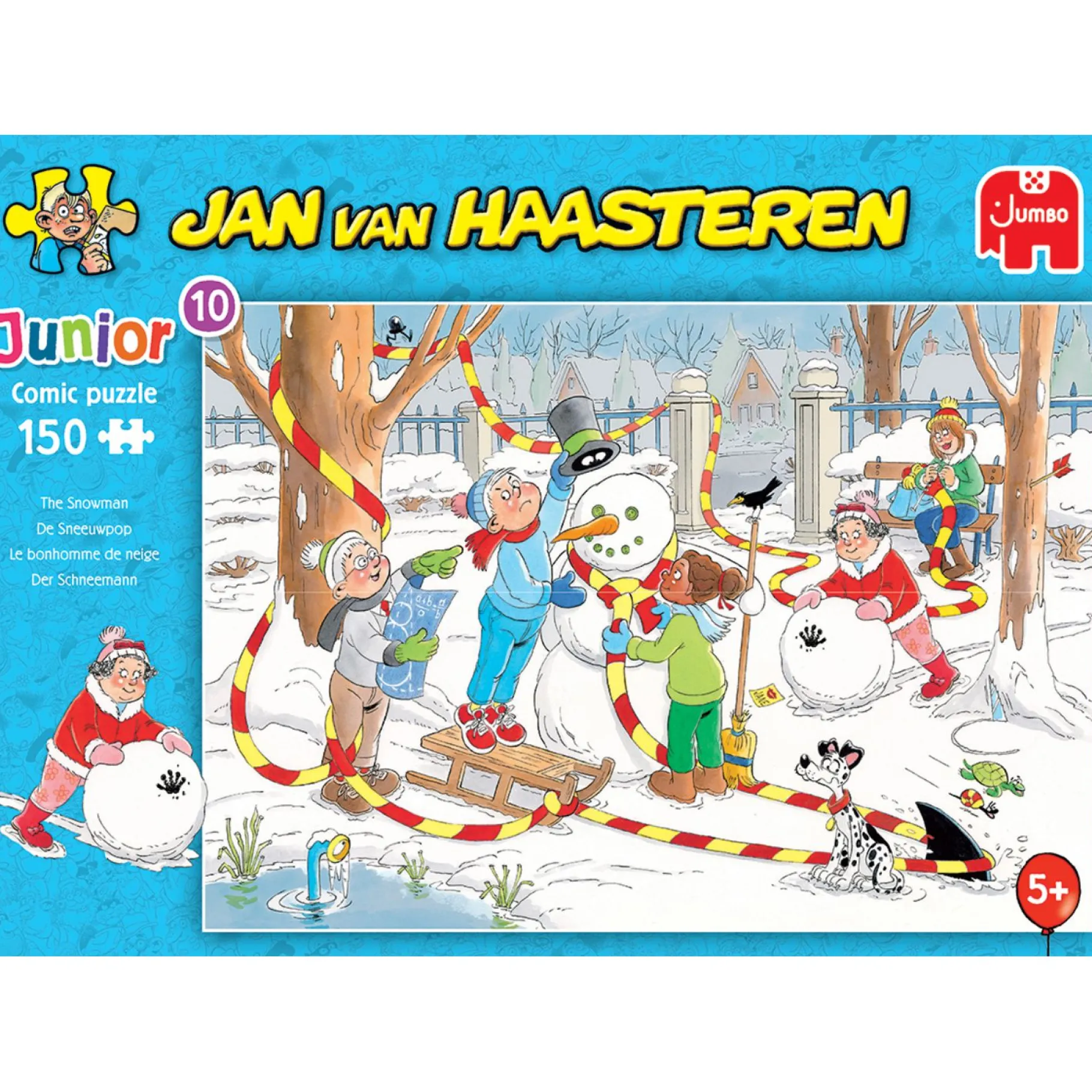Legpuzzels>Jumbo Puzzel Jan Van Haasteren Junior De Sneeuwpop 150 Stukjes