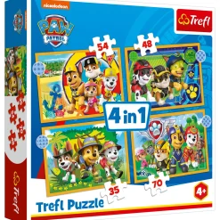 Legpuzzels> Puzzel Paw Patrol 4 in 1