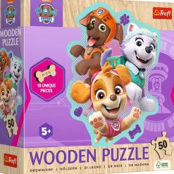Legpuzzels>Trefl Puzzel Paw Patrol hout figuur 50 stukjes luxe