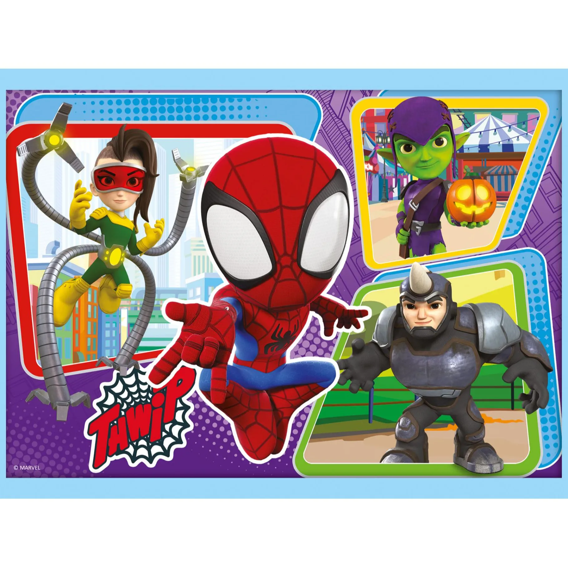 Legpuzzels>Trefl Puzzel Spidey and Friends 4 in 1