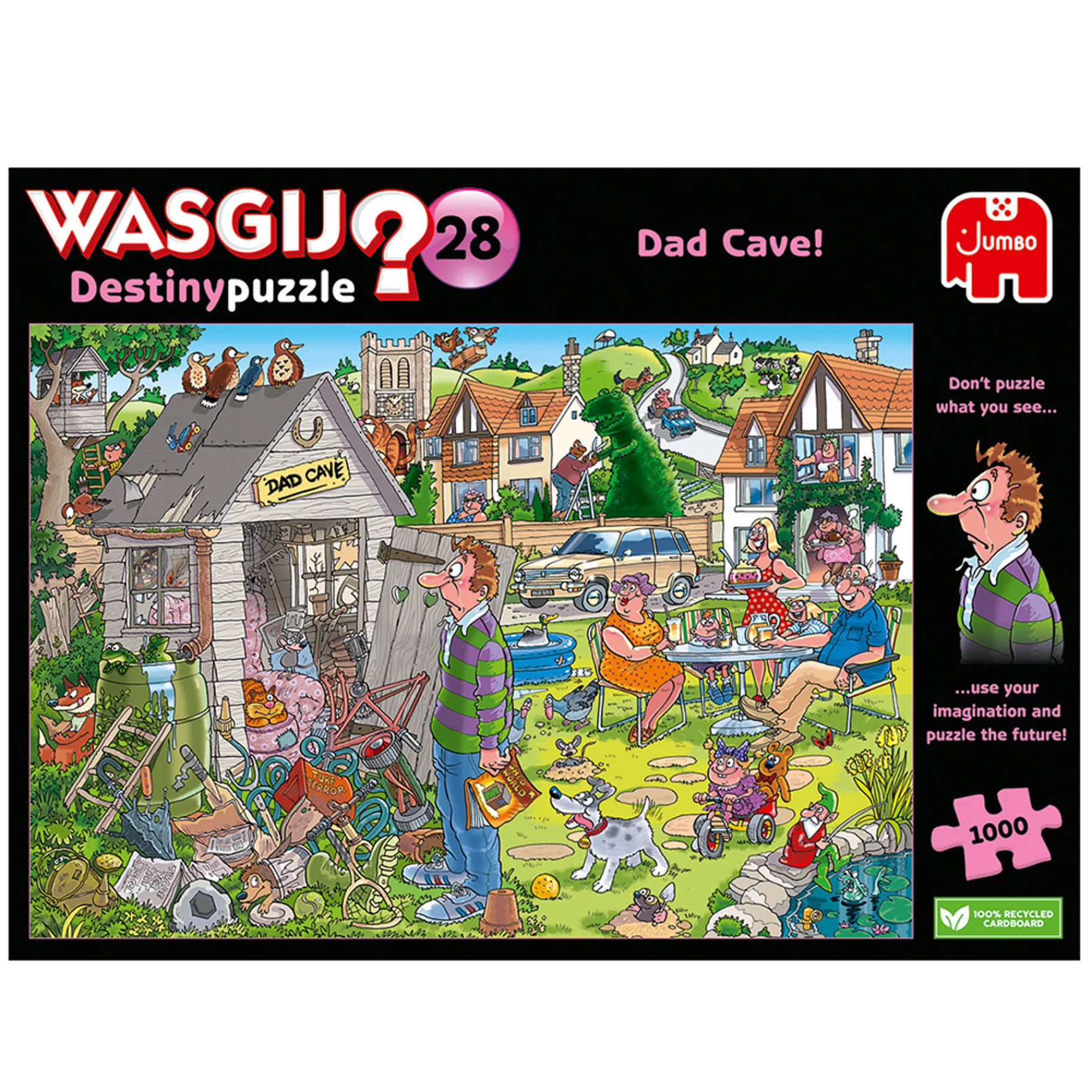Legpuzzels>Jumbo Puzzel Wasgij 28 Mancave Van Pa! 1000 stukjes