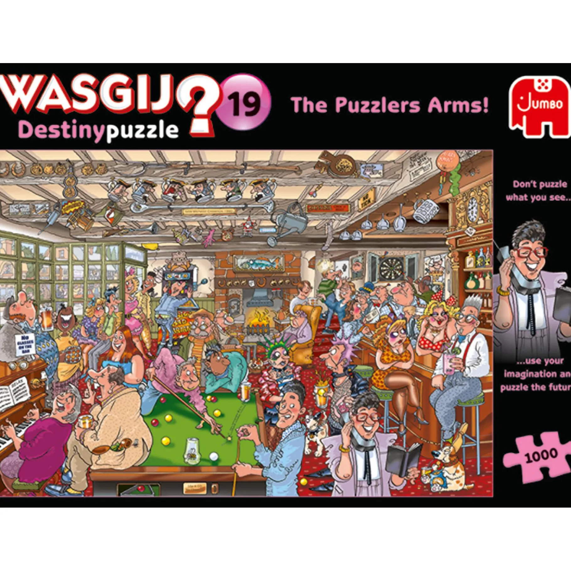 Legpuzzels>Jumbo Puzzel Wasgij Cafe de Puzzelhoek 1000 Stukjes