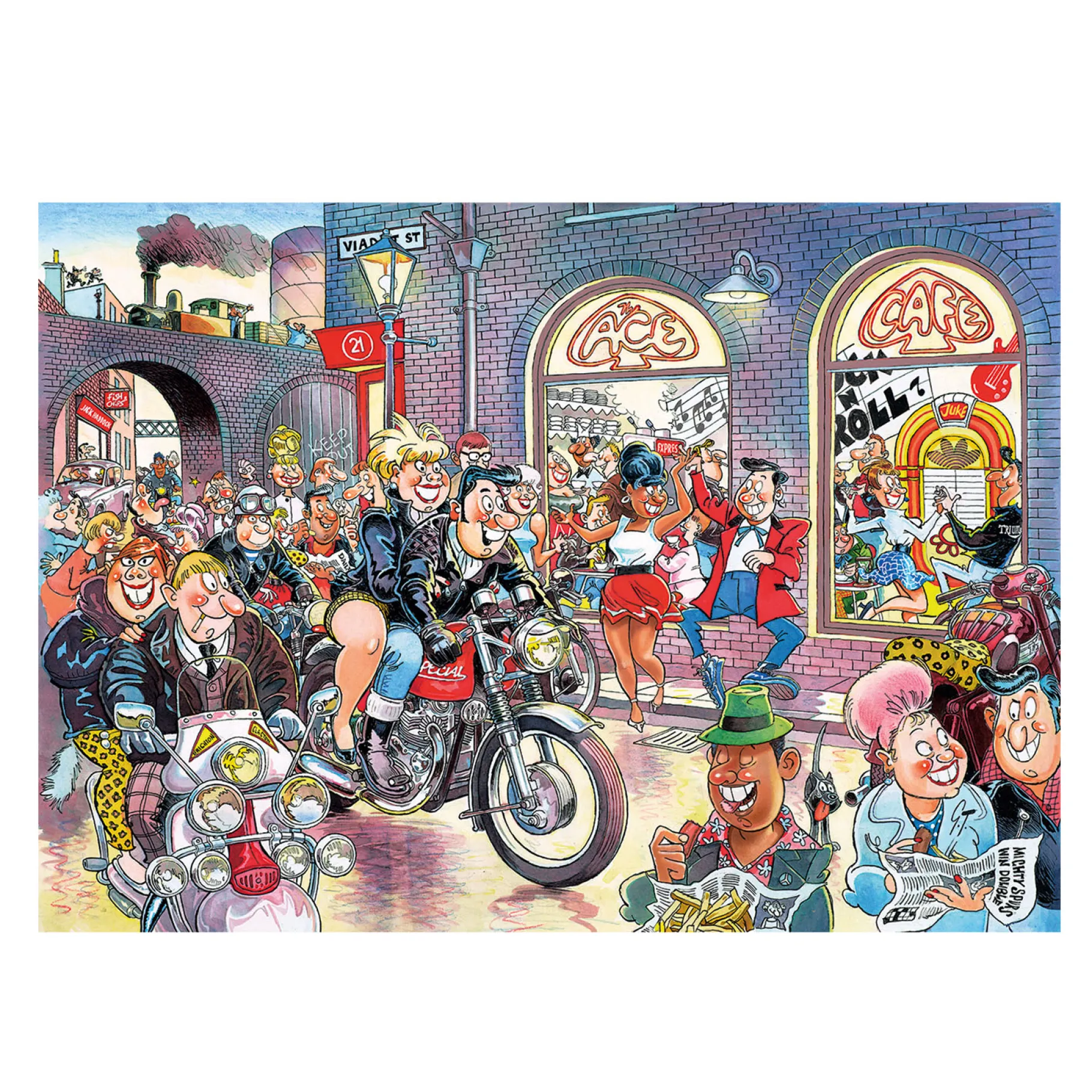 Legpuzzels>Jumbo Puzzel Wasgij Retro Destiny 7 Rock around the clock! 1000 stukjes