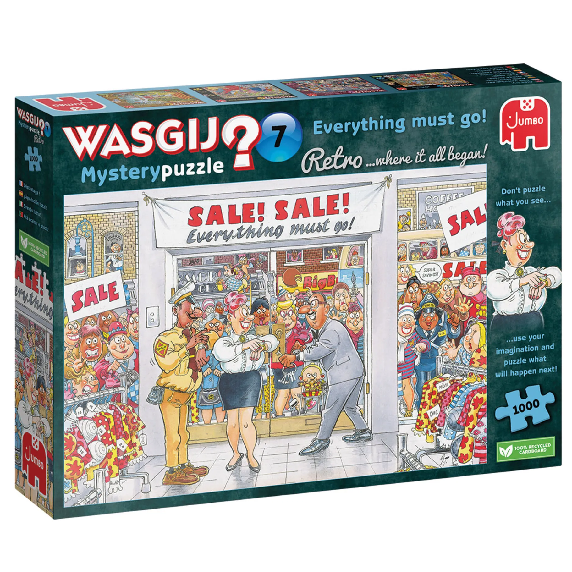 Legpuzzels>Jumbo Puzzel Wasgij Retro Mystery 7 Everything must go! 1000 stukjes
