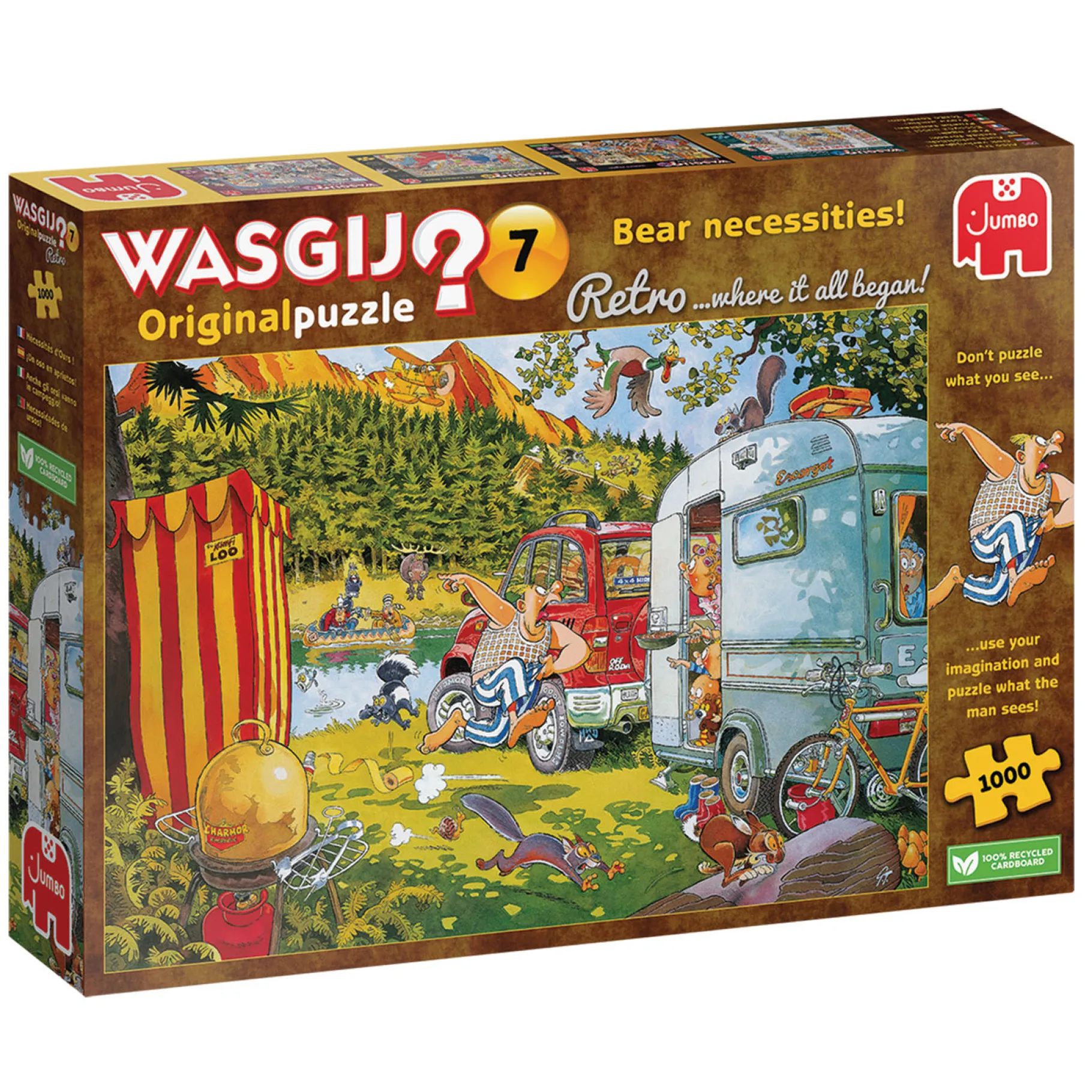 Legpuzzels>Jumbo Puzzel Wasgij Retro Original 7 Bear necessities! 1000 stukjes