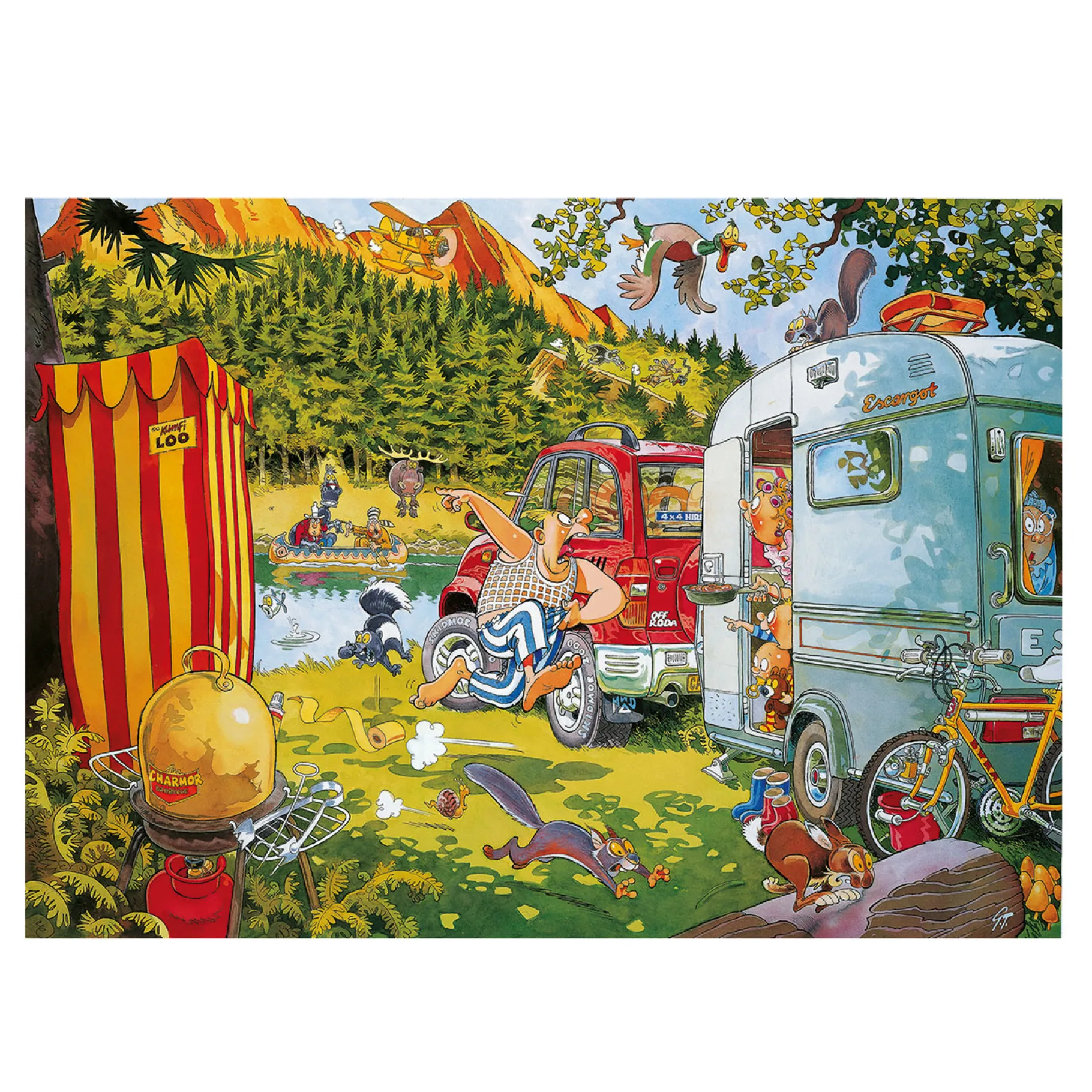 Legpuzzels>Jumbo Puzzel Wasgij Retro Original 7 Bear necessities! 1000 stukjes