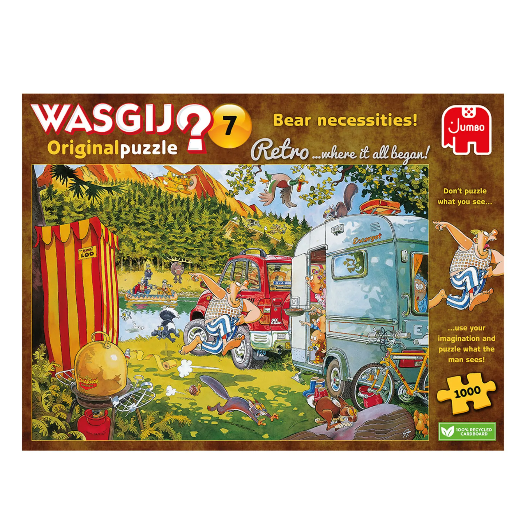Legpuzzels>Jumbo Puzzel Wasgij Retro Original 7 Bear necessities! 1000 stukjes