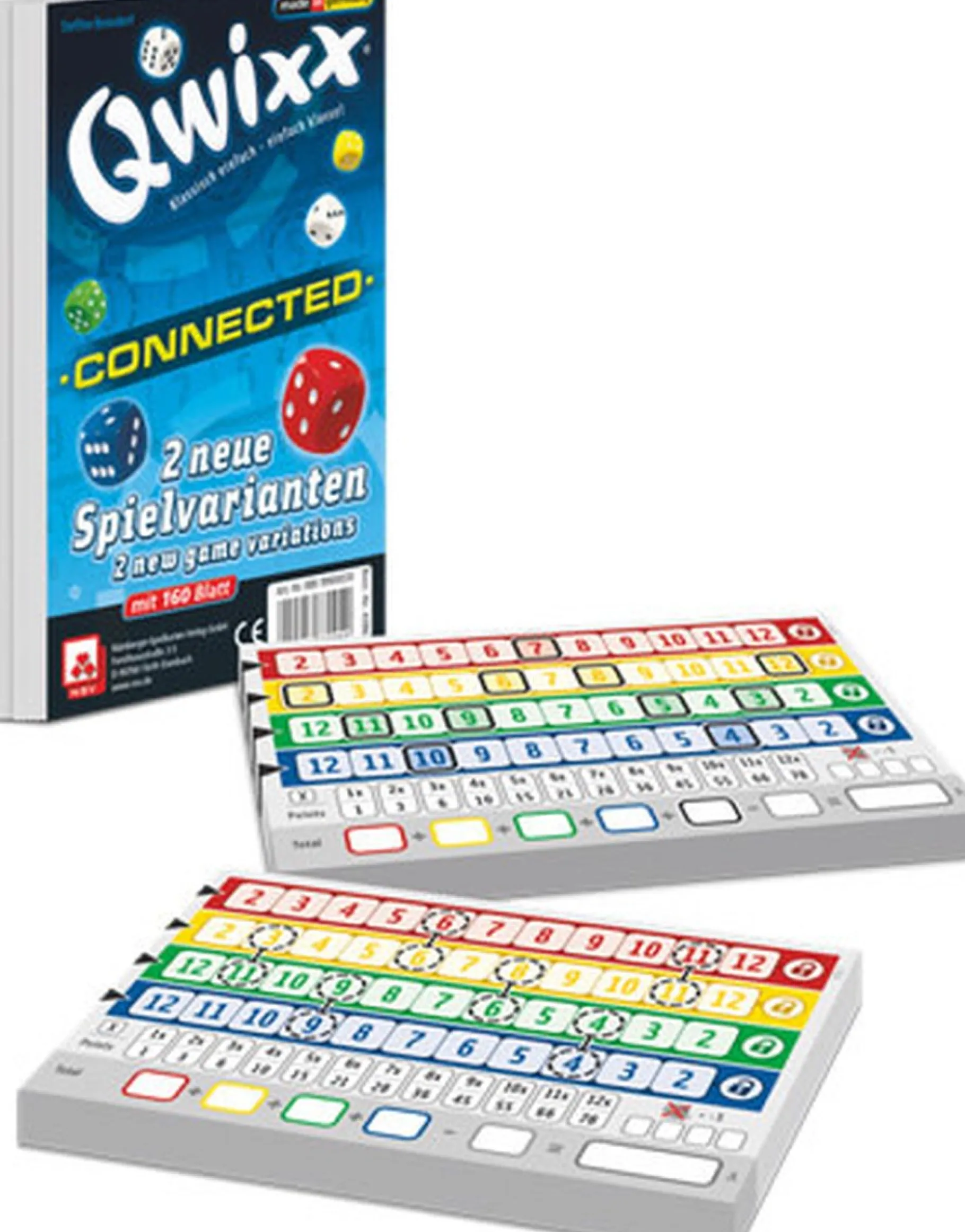 Familiespellen>White Goblin Games Qwixx Connected - Uitbreiding - Dobbelspel