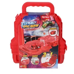 Auto's|Jongens> Raceset auto met baan en accessoires in koffer 2 assorti