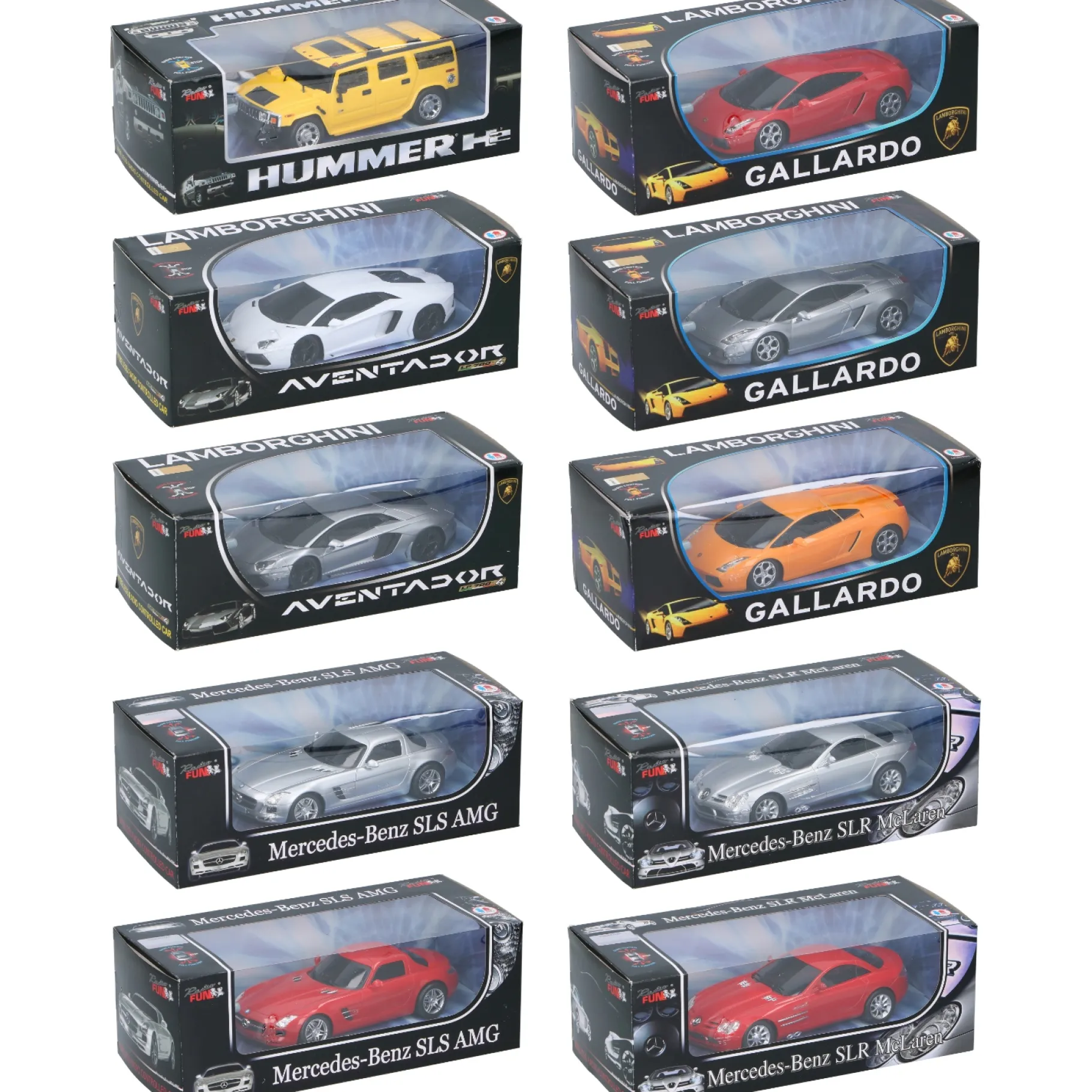 Radiografisch> Radiografisch Bestuurbare Auto 10 Assorti 1:24