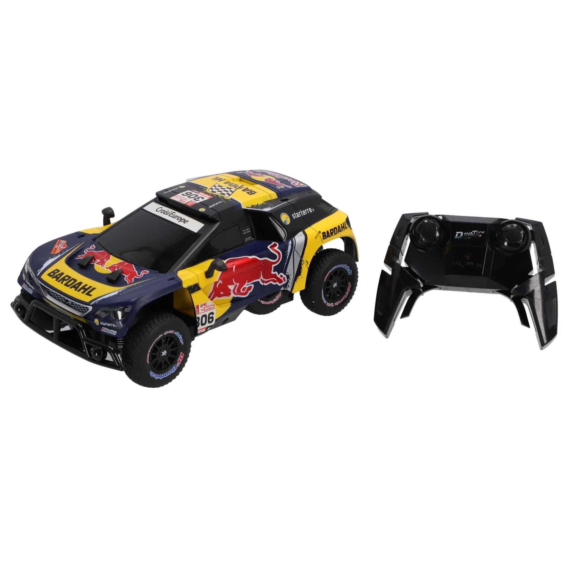 Radiografisch|Jongens>Dynatech Radiografisch bestuurbare auto peugeot 1:16 2.4g 3008 dkr loeb 19