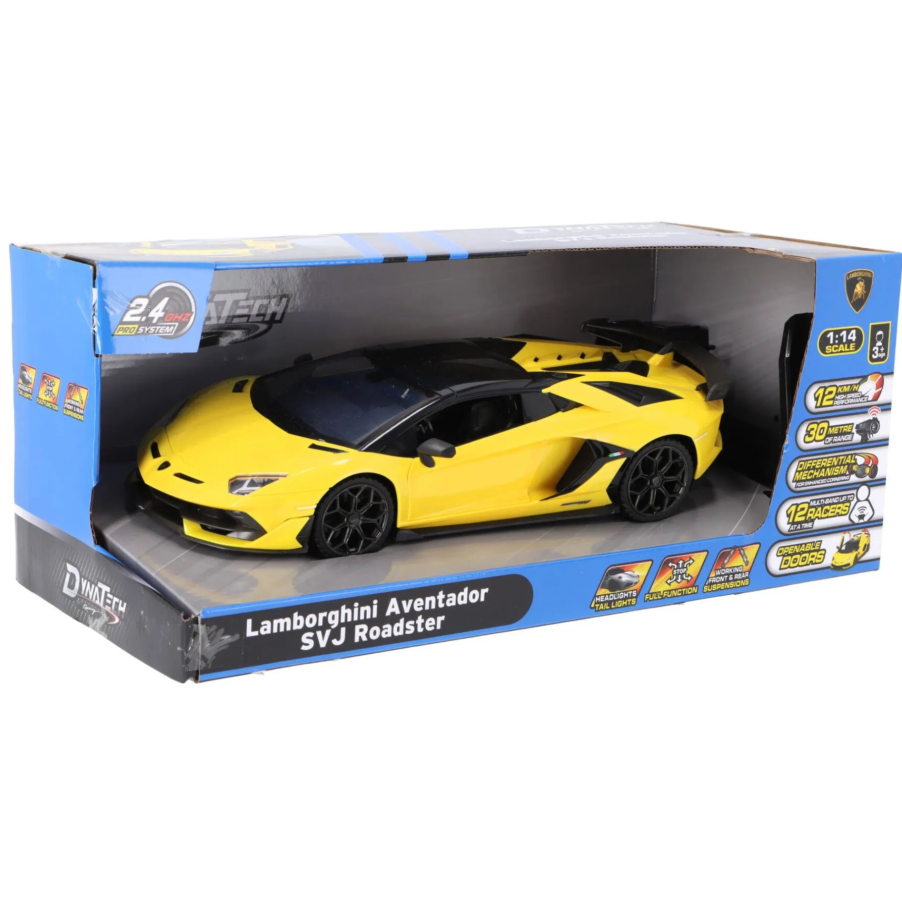Jongens|Radiografisch>Kool Speed Radiografisch bestuurbare auto lamborghini 1:14 2.4g aventador geel