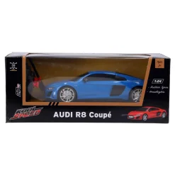 Jongens|Radiografisch>Kool Speed Radiografisch bestuurbare auto audi 1:24 r8 coupé  blauw