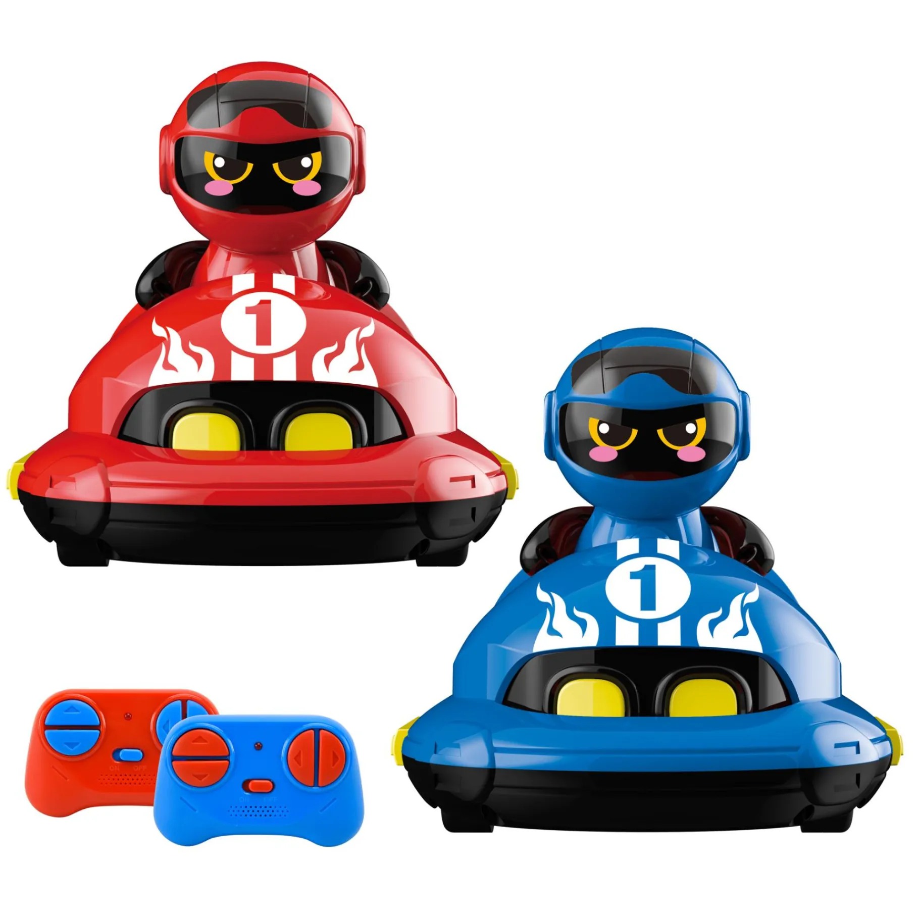 Radiografisch|Jongens> Radiografisch bestuurbare battle bumper botsauto's 2 in 1