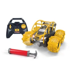 Radiografisch> Radiografisch Bestuurbare Amfibie Stunt Truck Oranje Opblaasbaar Wiel