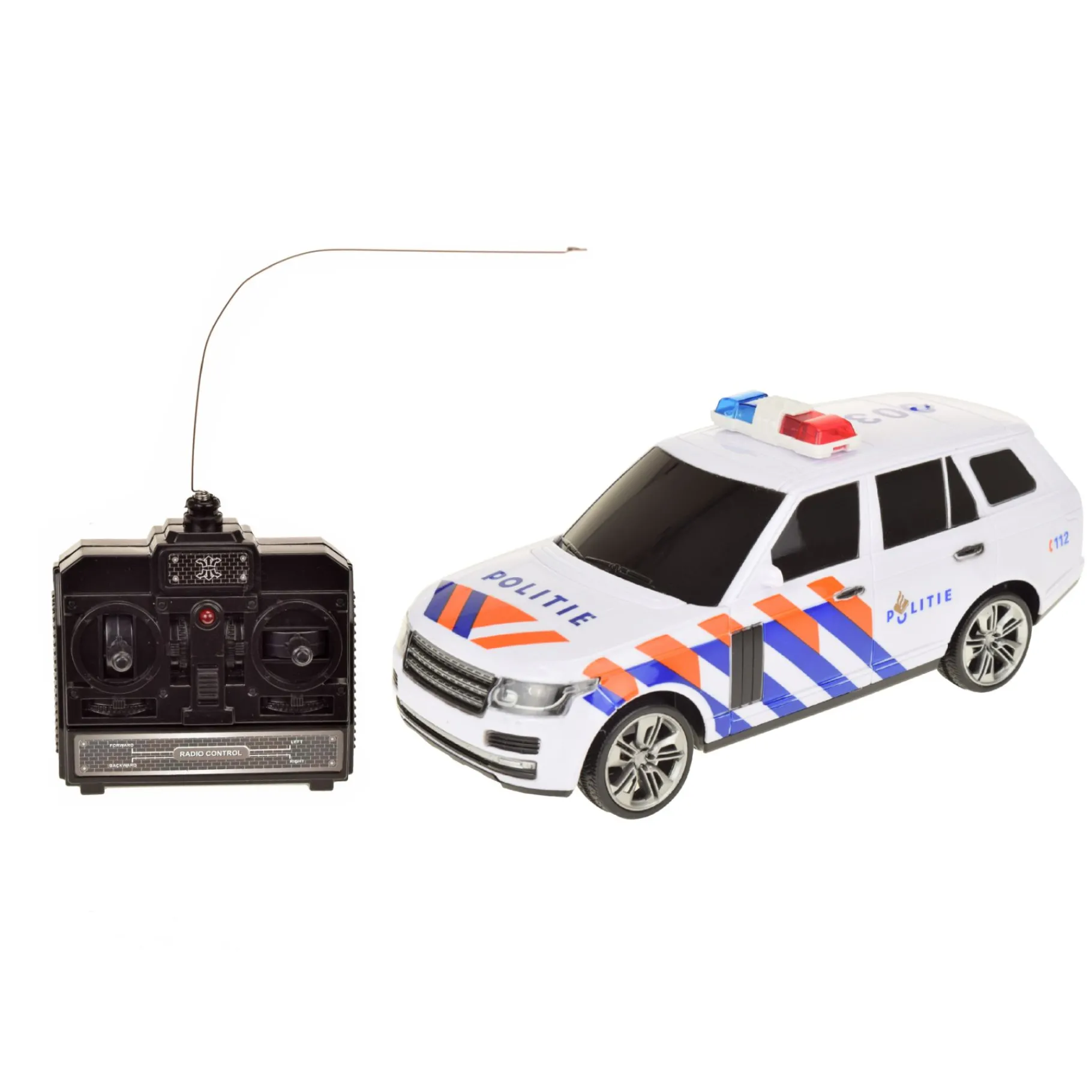 Radiografisch> Radiografisch bestuurbare politieauto met licht en geluid (NL)